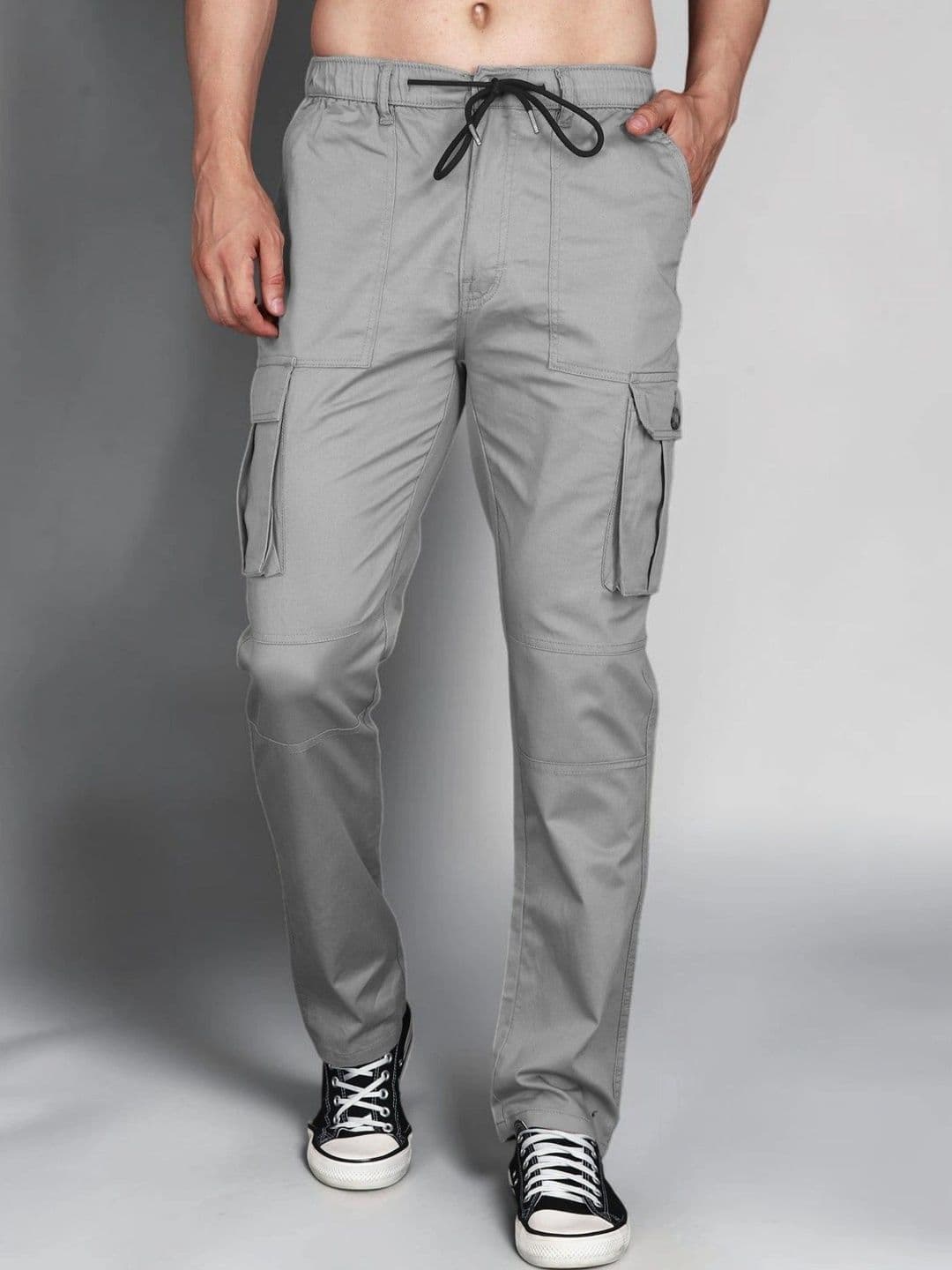 Mast & Harbour Men Relaxed Straight Leg Easy Wash Cargos Trousers - view 1