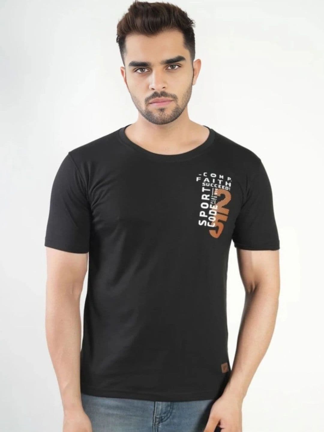 FLORA SHINE Men Typography Printed Bio Finish T-shirt - view 1