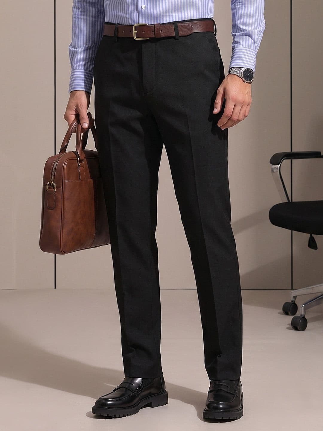 INVICTUS Men Woven Formal Trouser - view 1