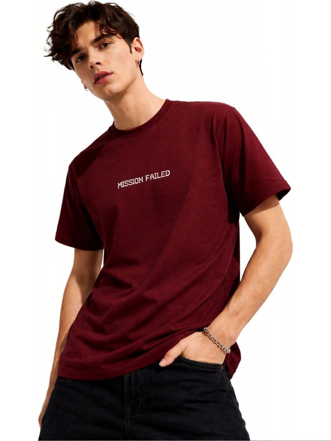 ATHEOS Men Typography Printed T-shirt - view 1