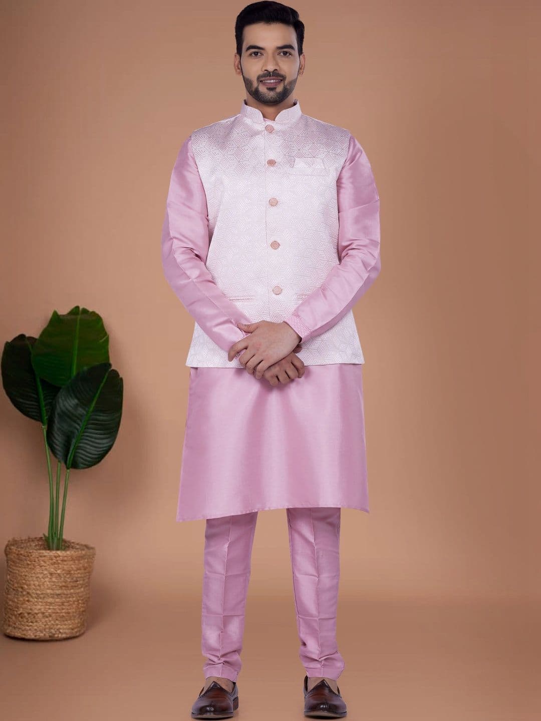 DULHAPAKSH Men Open Front Jacket - view 1