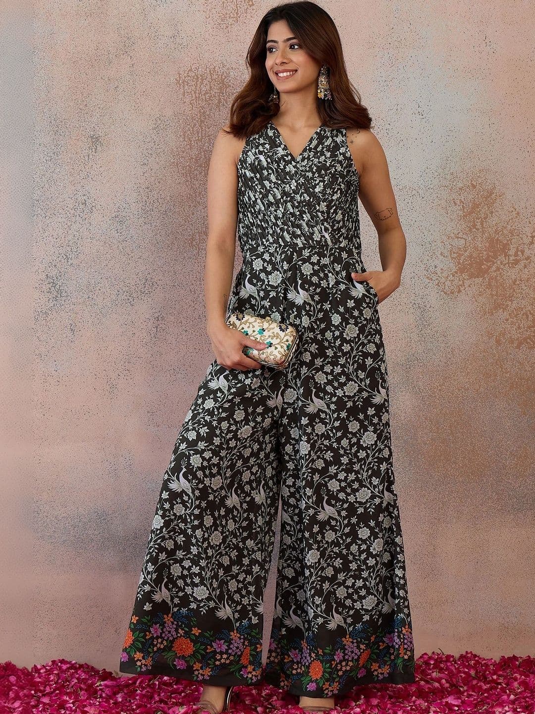 Inddus Printed Basic Jumpsuit - view 1
