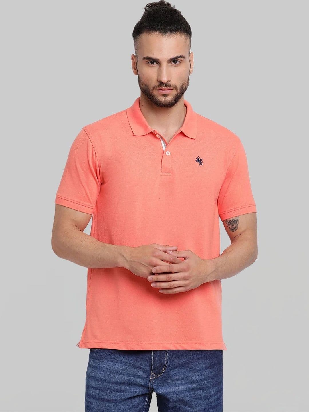 Cantabil Men Polo Collar T-shirt - view 1