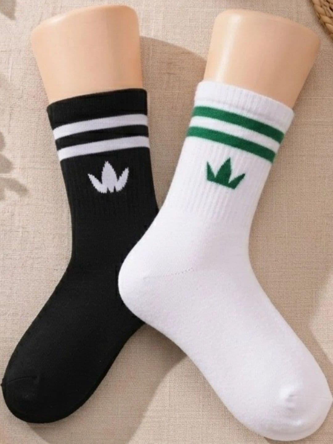 pell-mell Men Pack of 2 Cotton Assorted Striped Above Ankle Socks - view 1