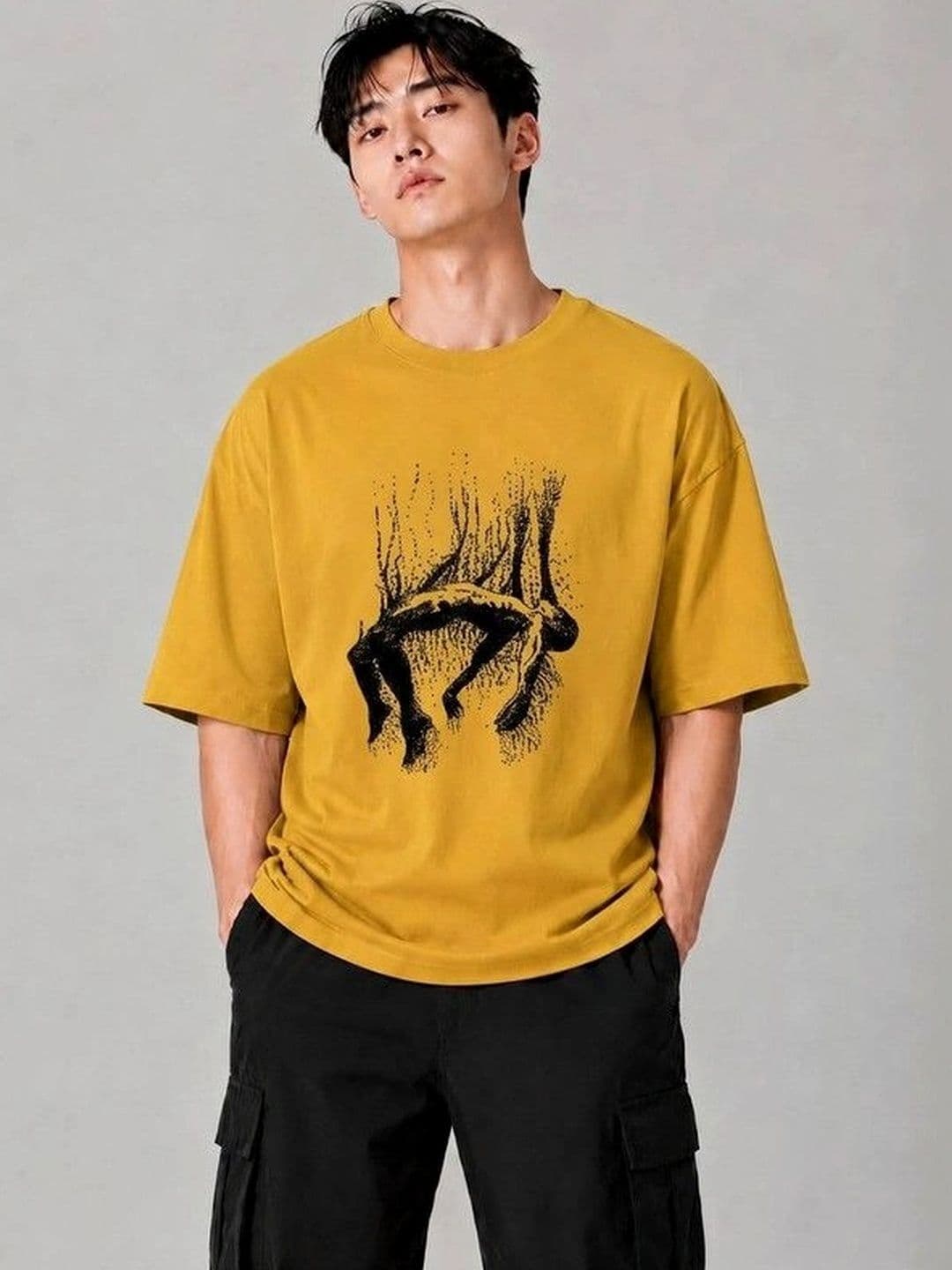 9TUNKI Men Printed Pure Cotton T-shirt - view 1