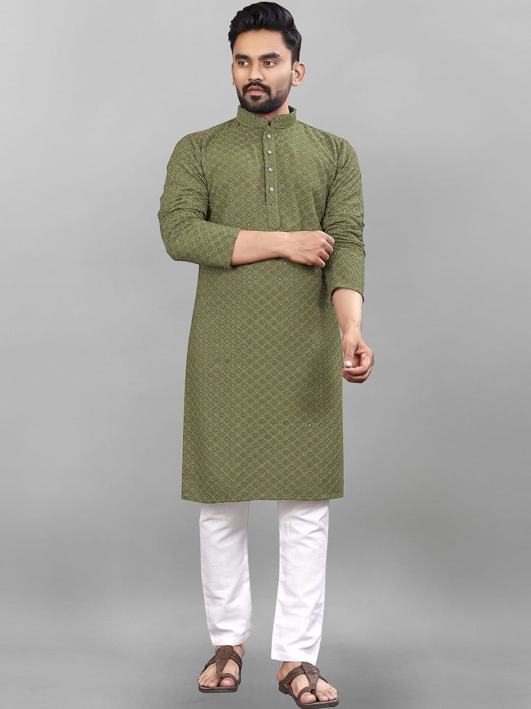 Moda Rapido Men Handloom Kurta - view 1