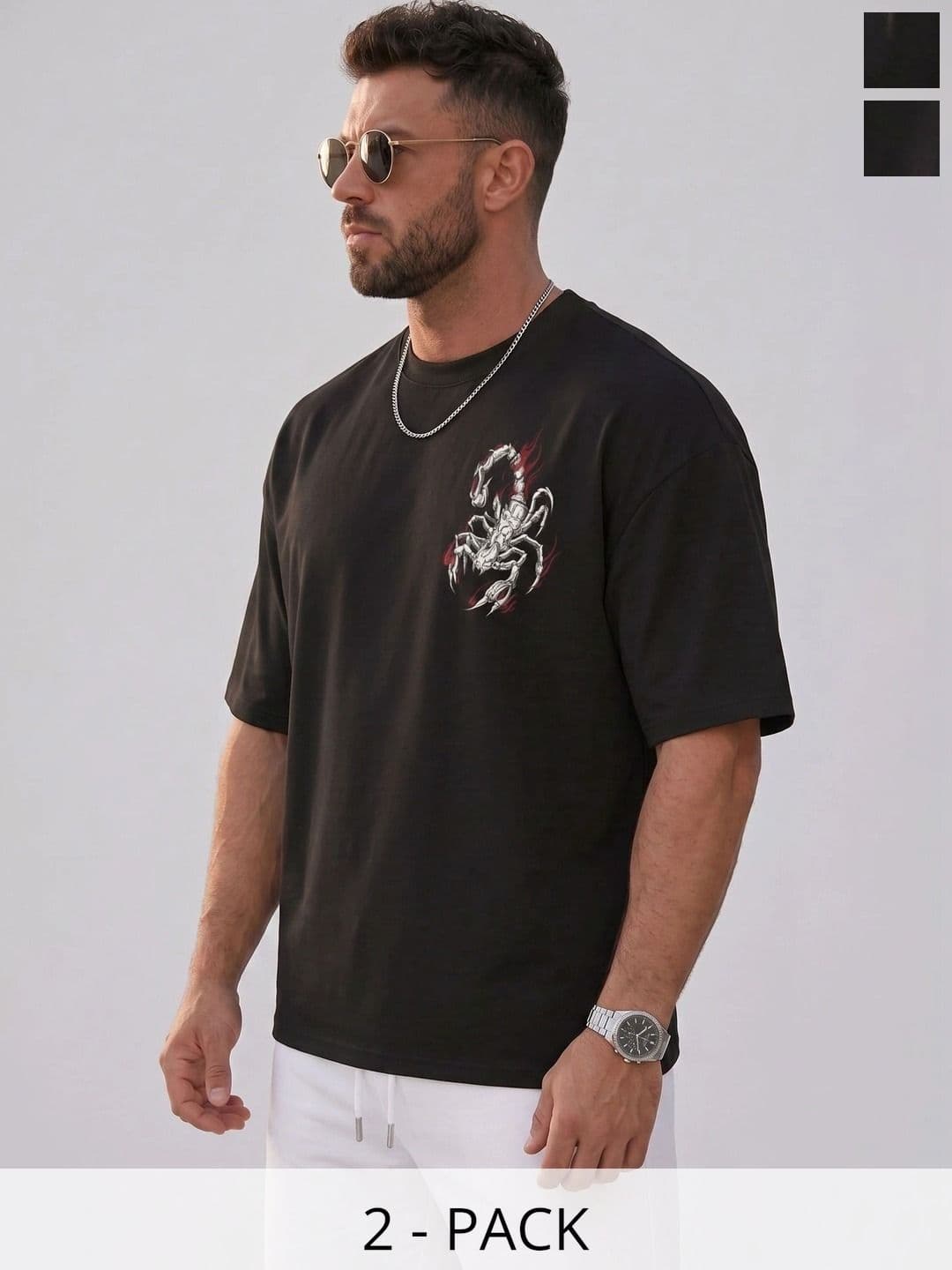 Kasendra Men Graphic Oversized T-shirt - view 1