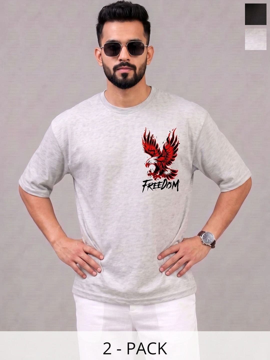 Kasendra Men Oversized Graphic T-shirt - view 1