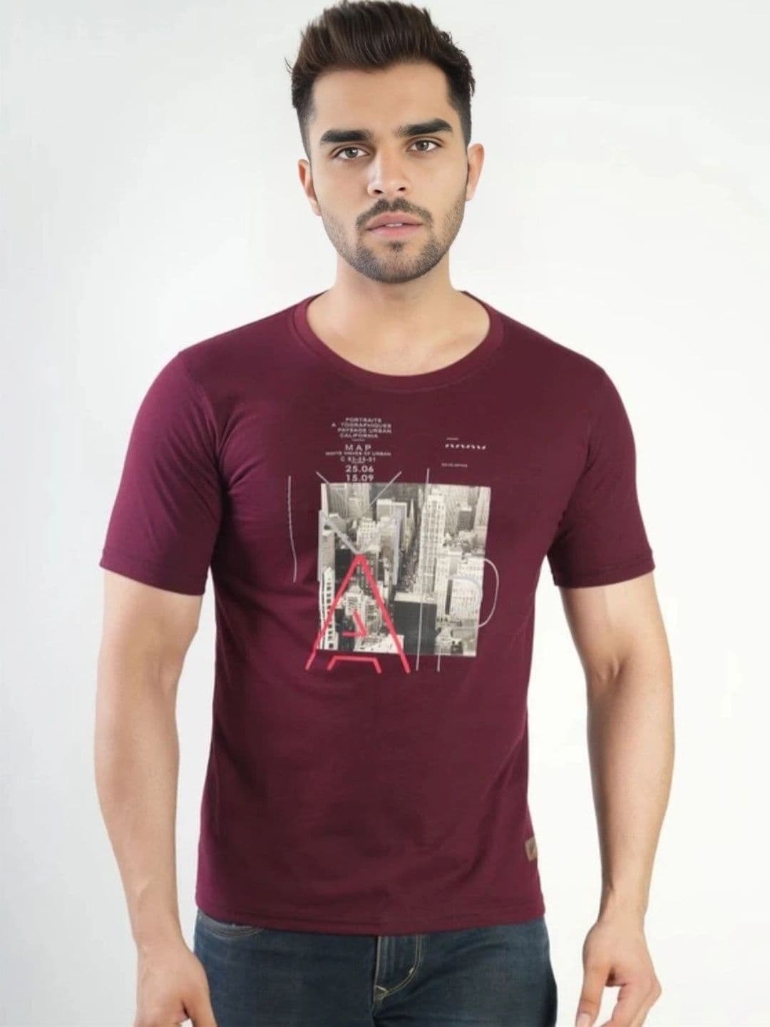 FLORA SHINE Men Printed Bio Finish T-shirt - view 1