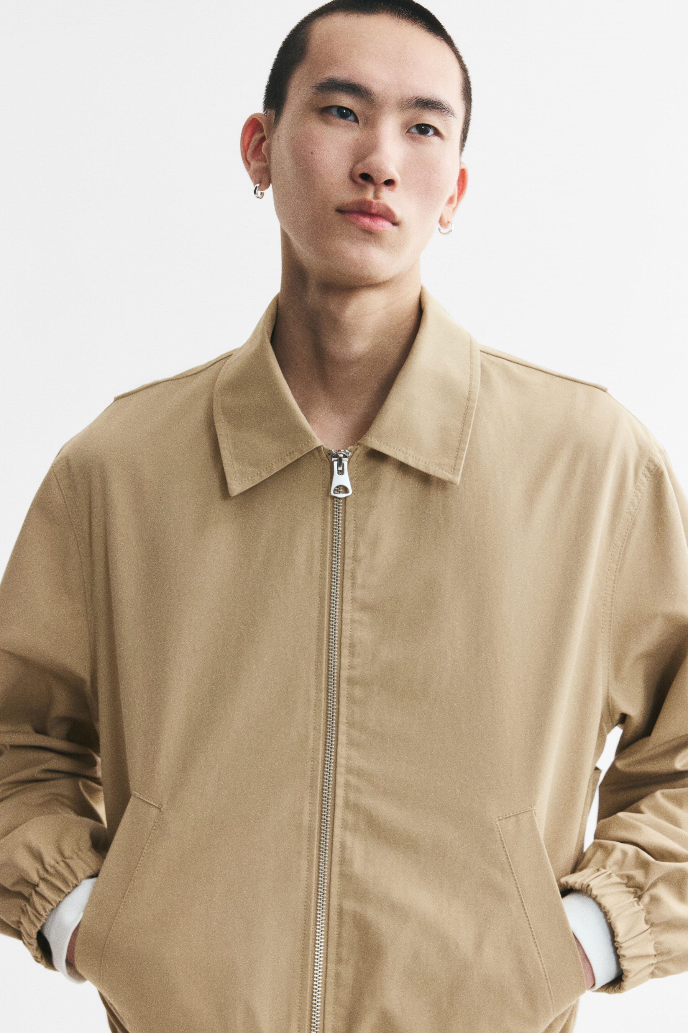 H&M Collared Cotton Jacket - view 1