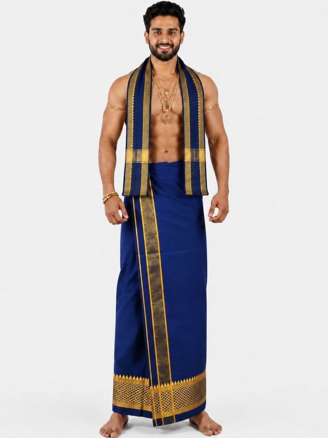 Sharan Elegance Men Cotton Dhoti Dhotis - view 1