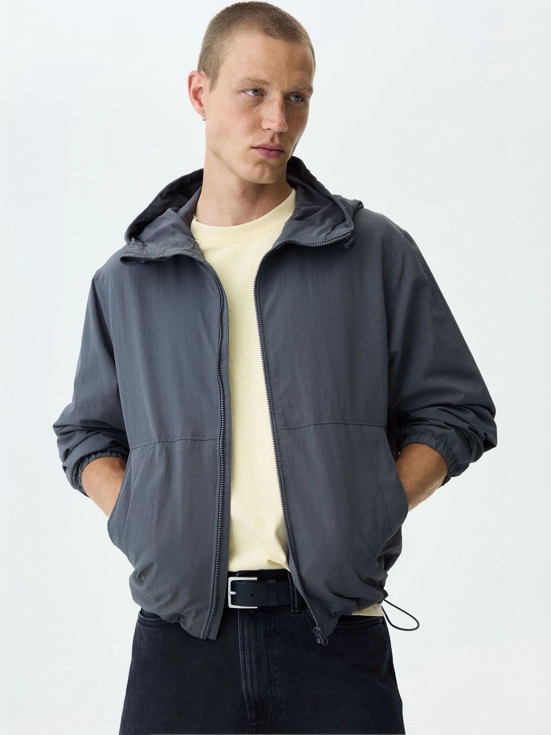 H&M Men Polyester Lightweight Puffer Jacket - view 1