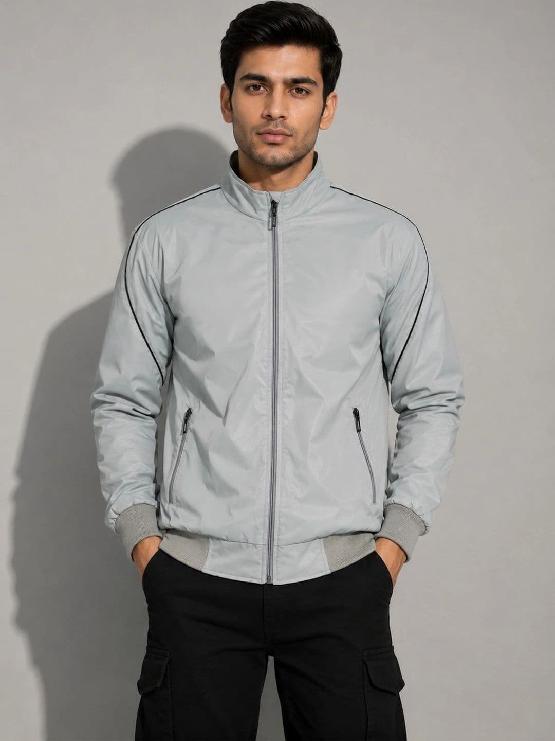 ONLYBASIC Men Lightweight Bomber Jacket - view 1