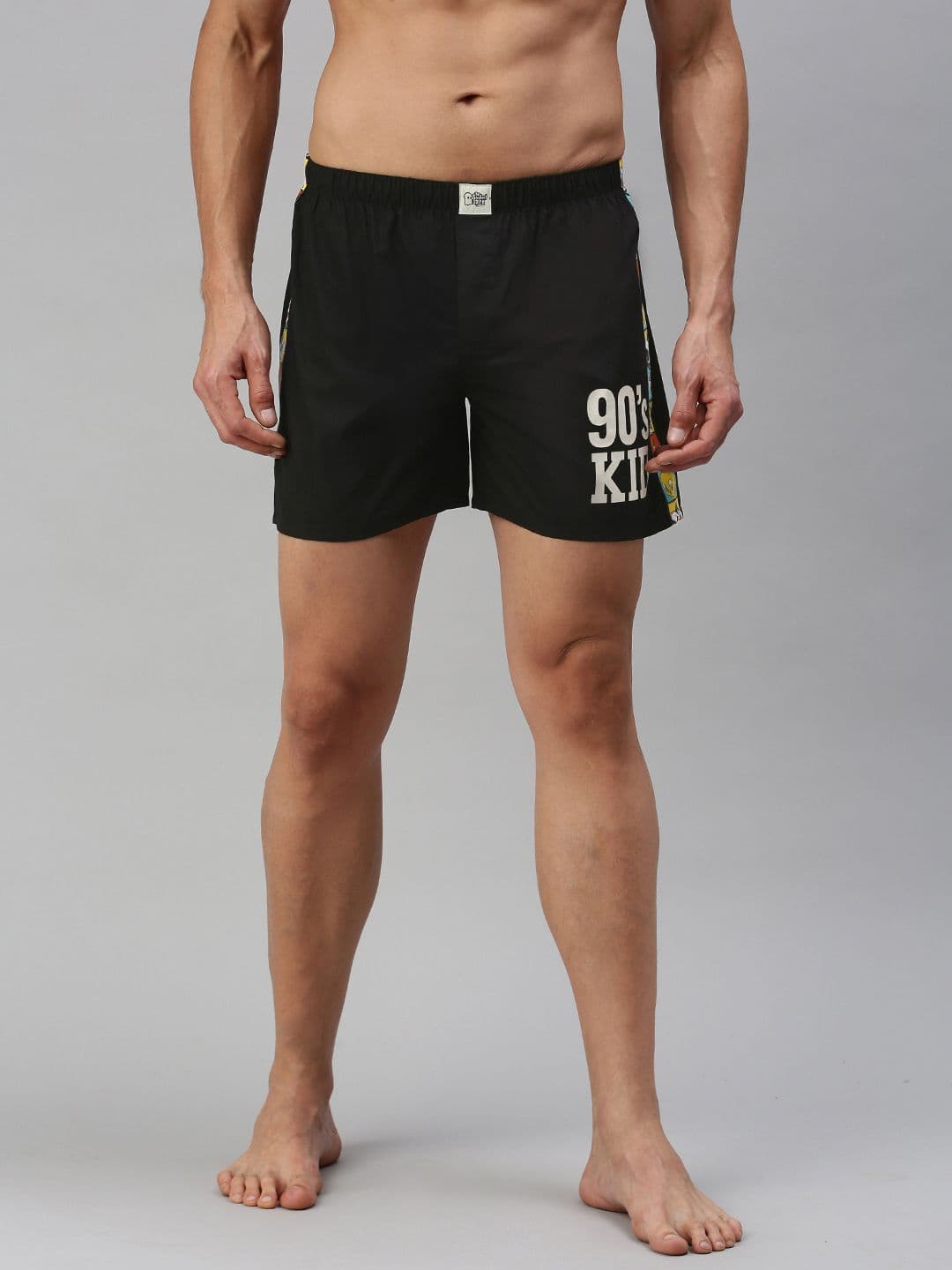 The Souled Store Men Regular Fit Looney Tunes Printed Black Boxer Shorts - view 1