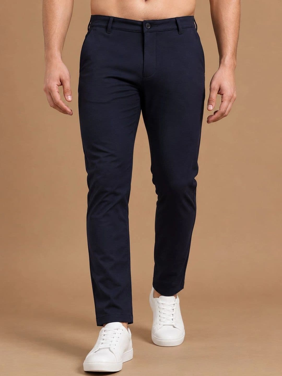 Roadster Men Relaxed Slim Fit Easy Wash Chinos Trousers - view 1