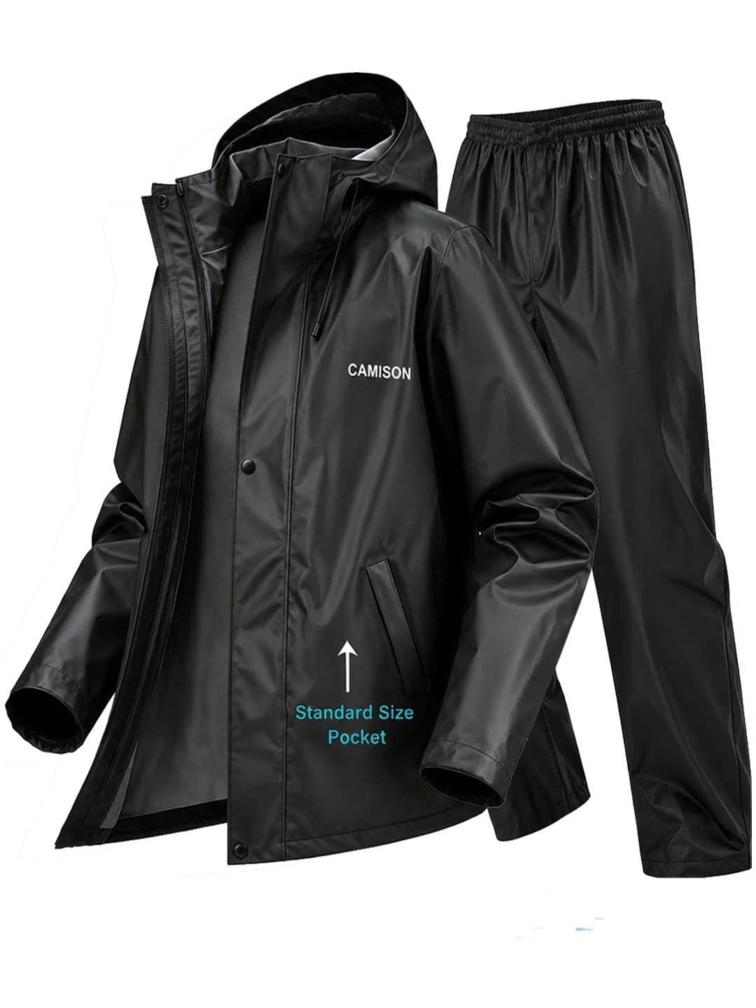 CAMISON Hooded Waterproof Rain Jacket - view 1