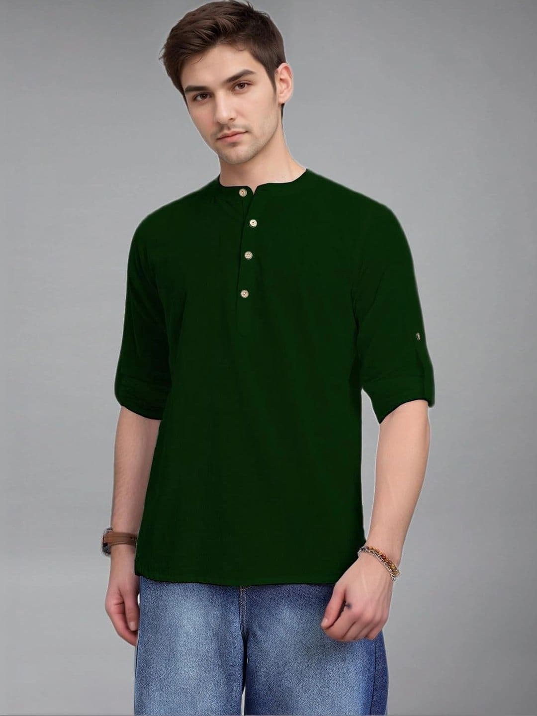 BLUE ROBED Men Kurta - view 1