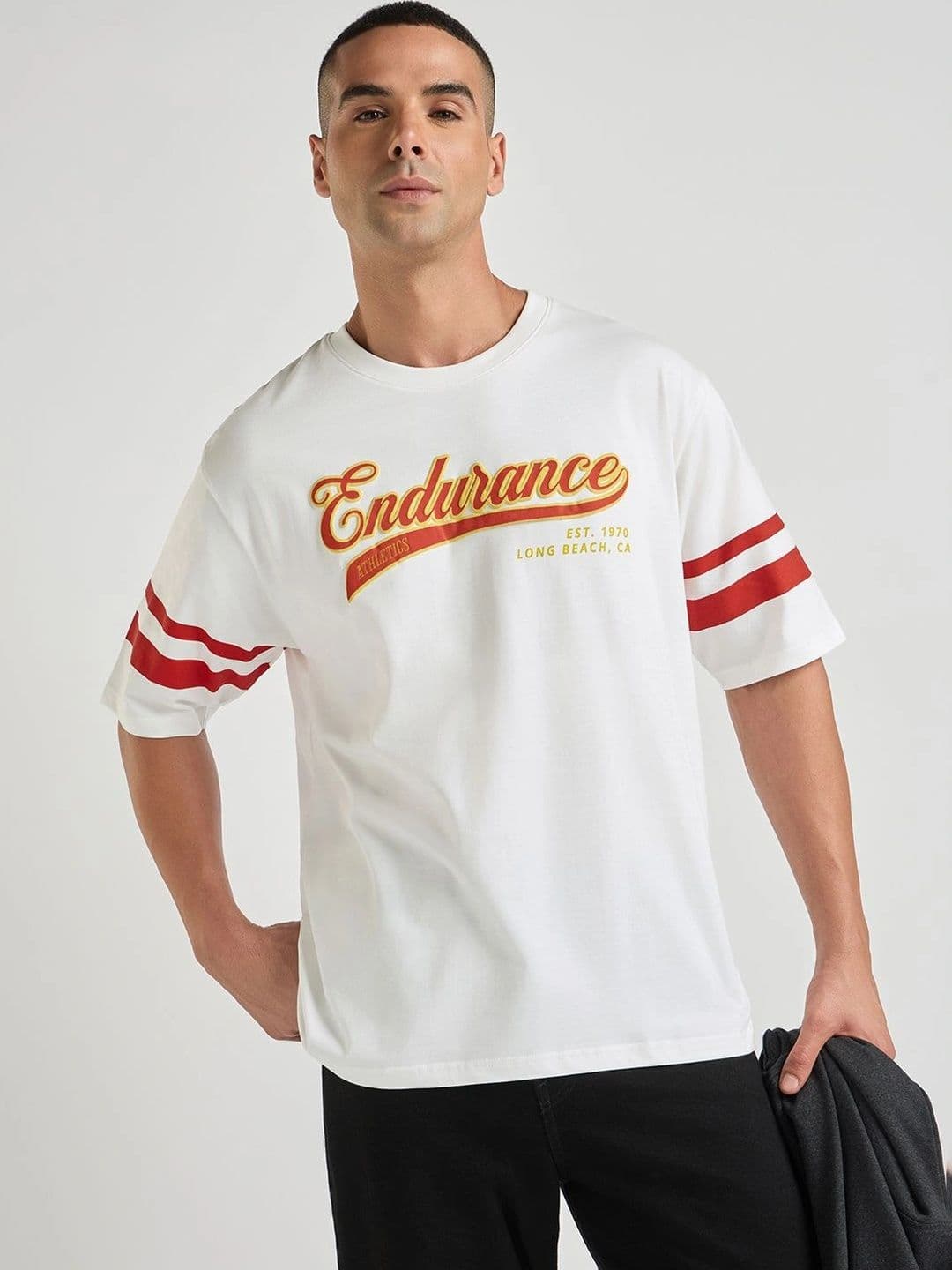 DILLINGER Men Puff Printed Oversized Cotton Tshirt - view 1