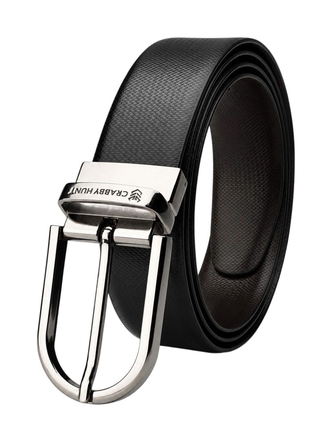 Crabby Hunt Men Leather Reversible Formal Belt - view 1