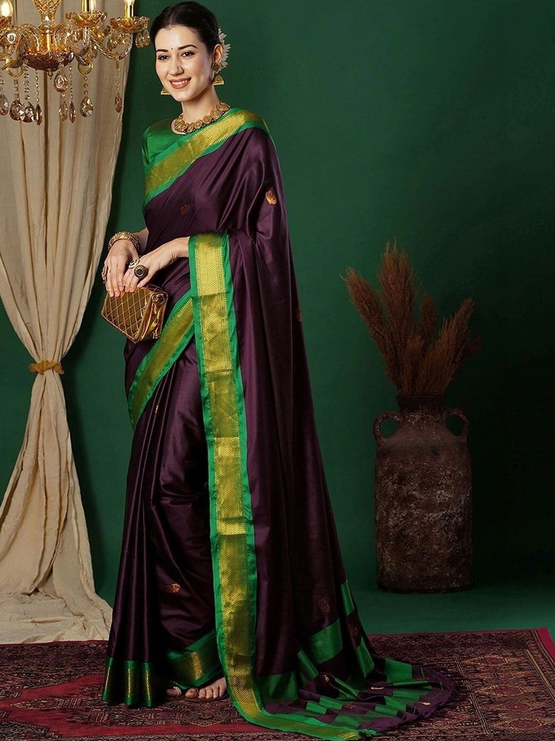 Paramparik Textile Zari Silk Cotton Paithani Saree - view 1