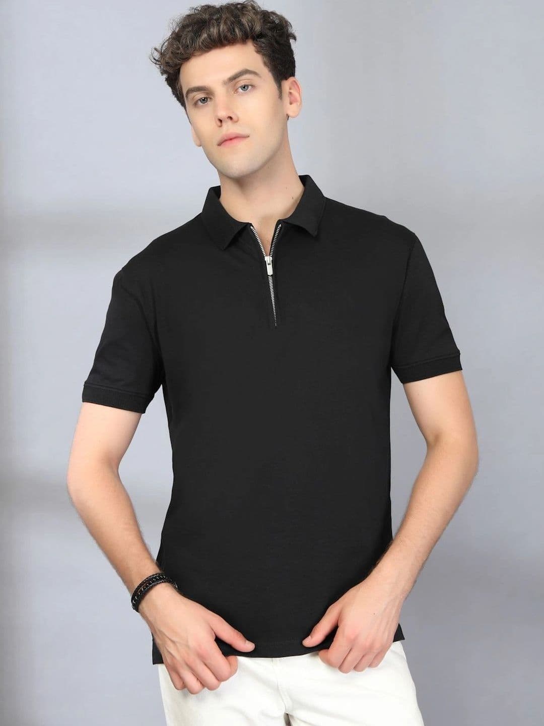 HERE&NOW Men Polo Collar T-shirt - view 1