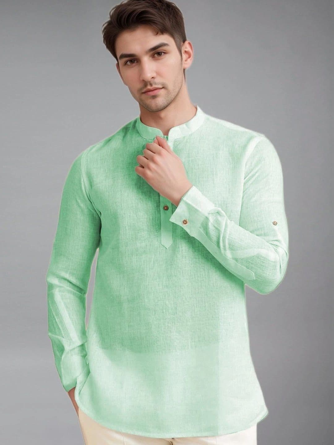 BLUE ROBED Men Kurta - view 1
