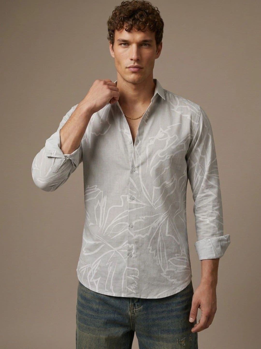 glitchez Men Floral Printed Casual Shirt - view 1