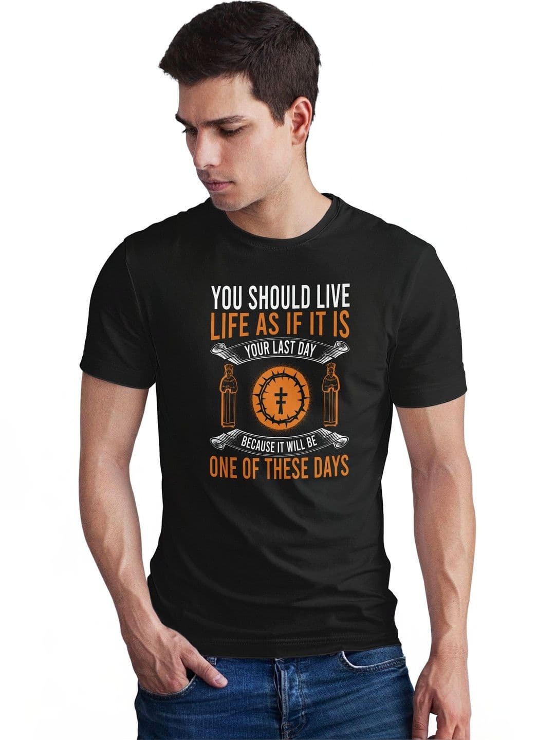 Seekbuylove Men Typography Printed Bio Finish T-shirt - view 1