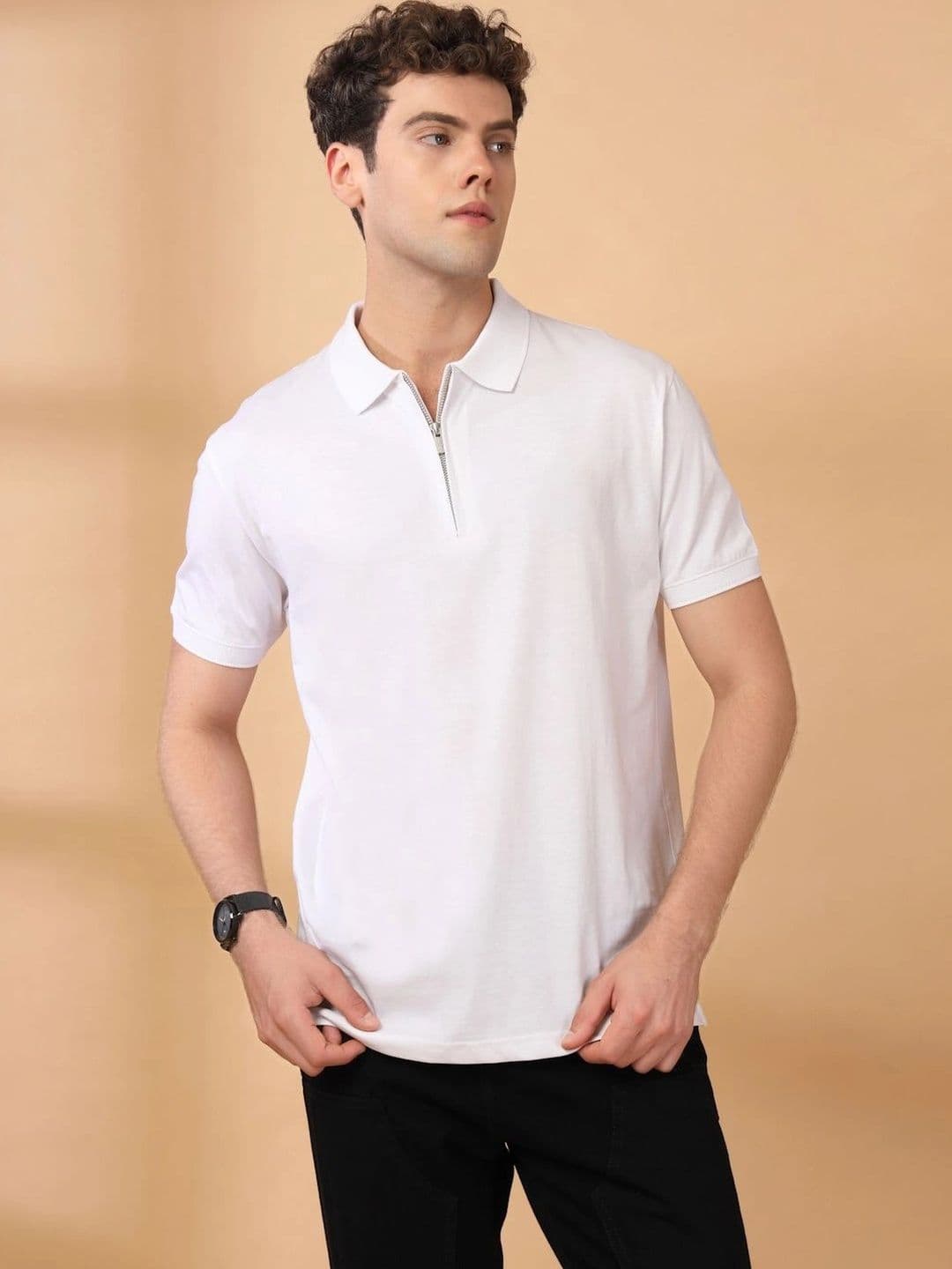 HERE&NOW Men Polo Collar T-shirt - view 1