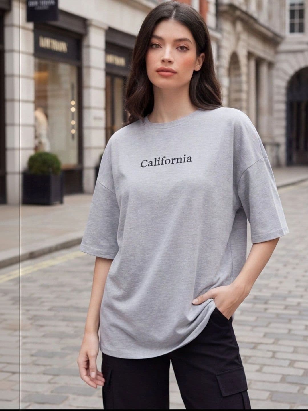 Calm Down Women Typography Printed T-shirt - view 1