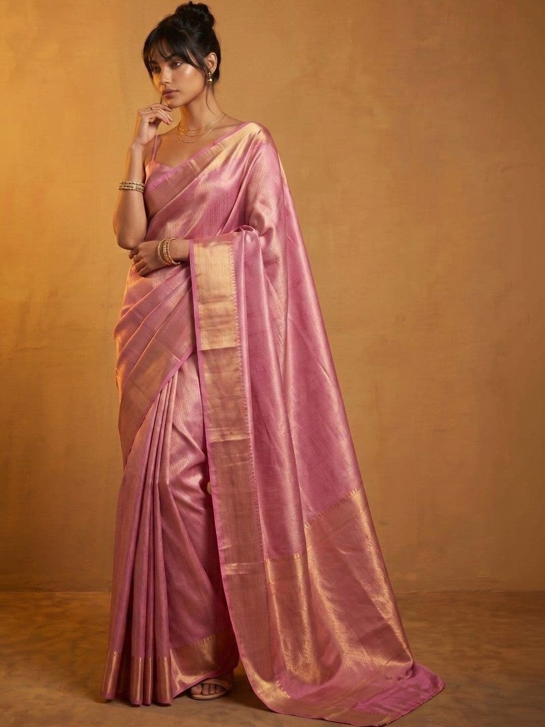 DRIP CHOWK Zari Art Silk Banarasi Saree - view 1