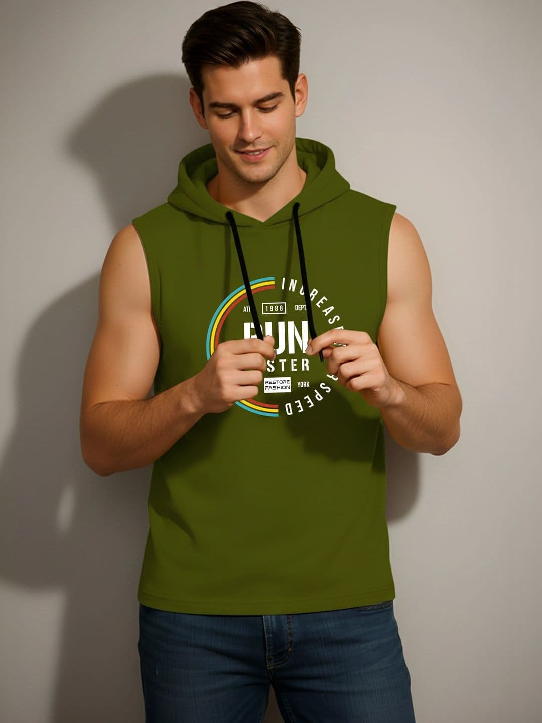 SKY HARBOAR Men Printed Hooded T-shirt - view 1