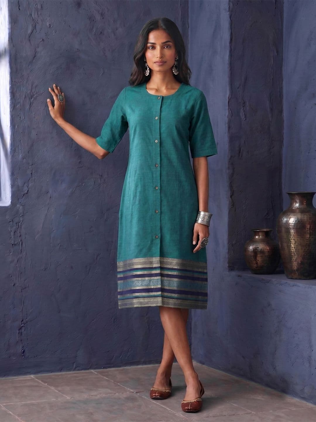 Taavi Woven Legacy Ethnic Dress - view 1