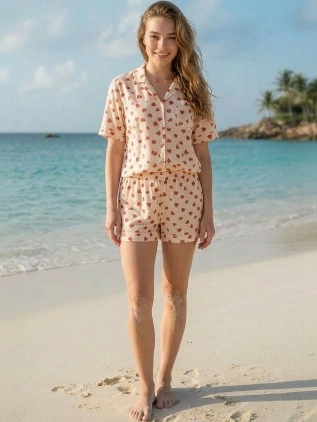 BELSHY Women Printed Shirt with Shorts - view 1