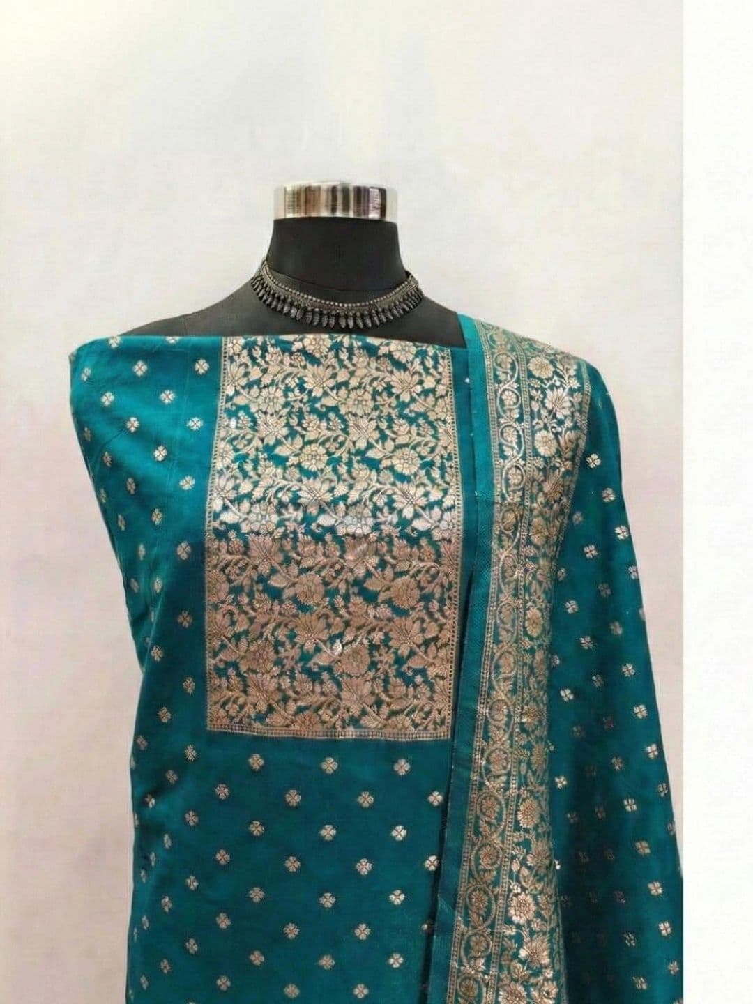 Dhaaga Ghar Art Silk Unstitched Dress Material - view 1
