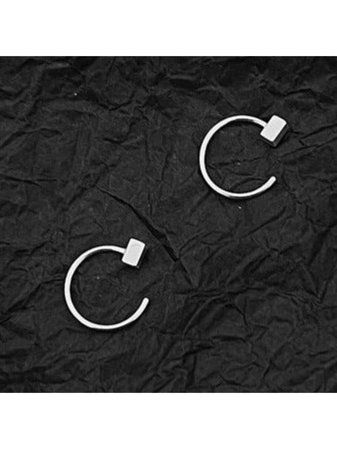 SALTY Men Stainless Steel Hoop Earrings - view 1