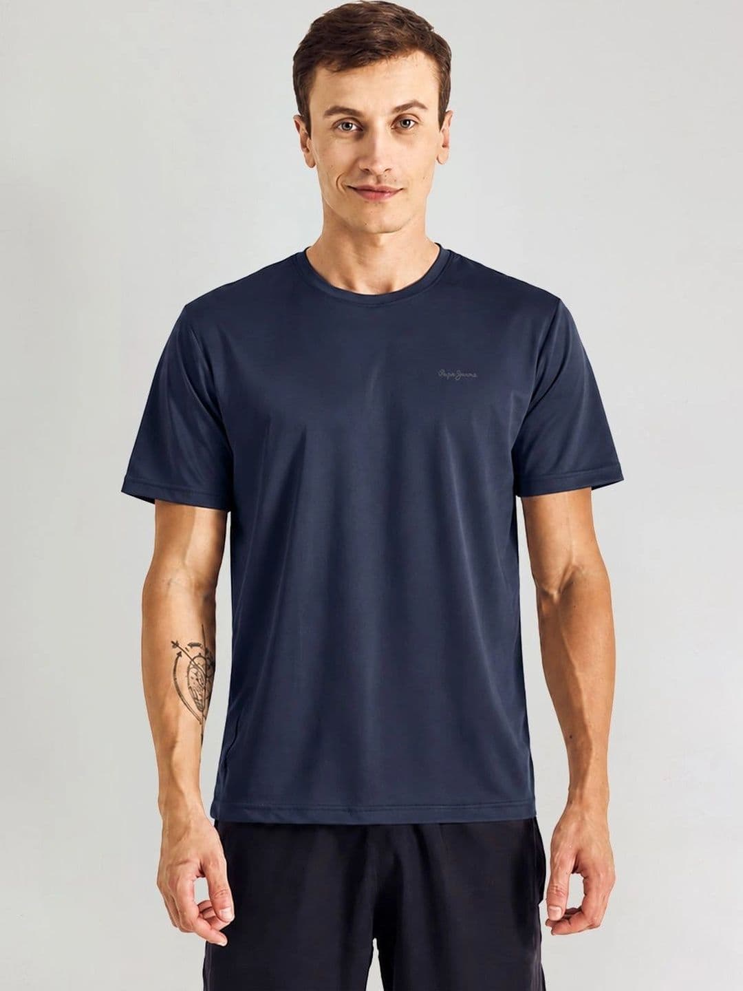 Pepe Jeans Brand Logo Printed Round Neck Regular Fit T-shirt - view 1