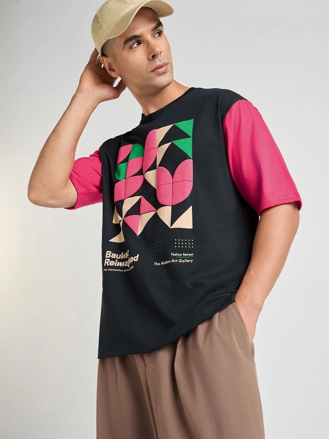DILLINGER Men Puff Printed Oversized Cotton Tshirt - view 1
