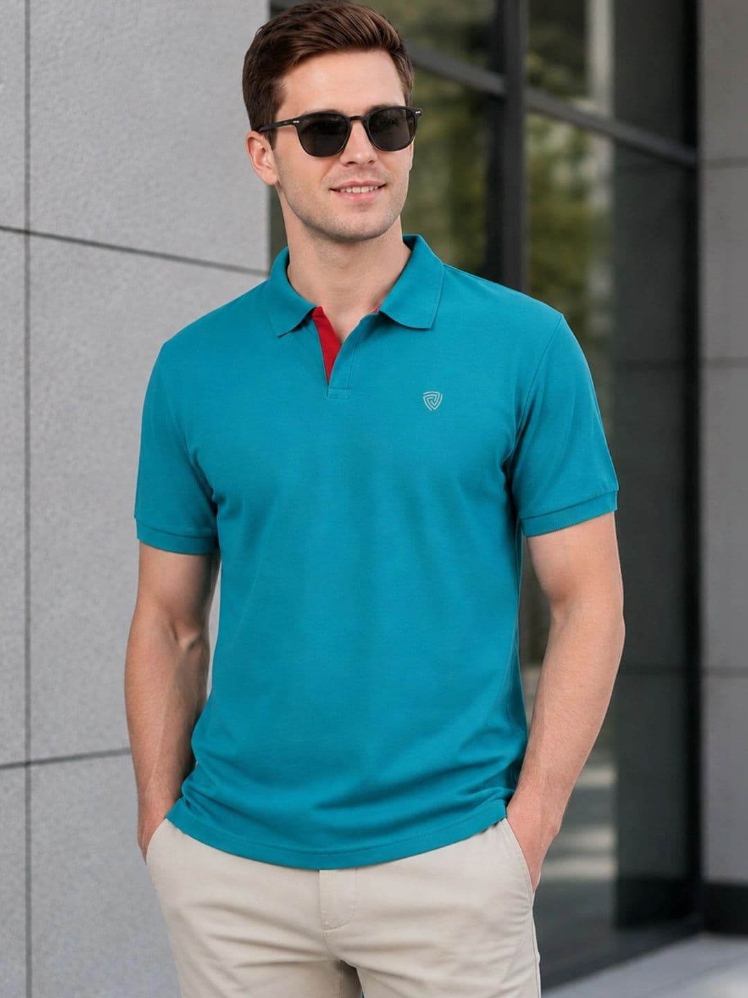 Lux Cozi Polo Collar Lounge Tshirts - view 1