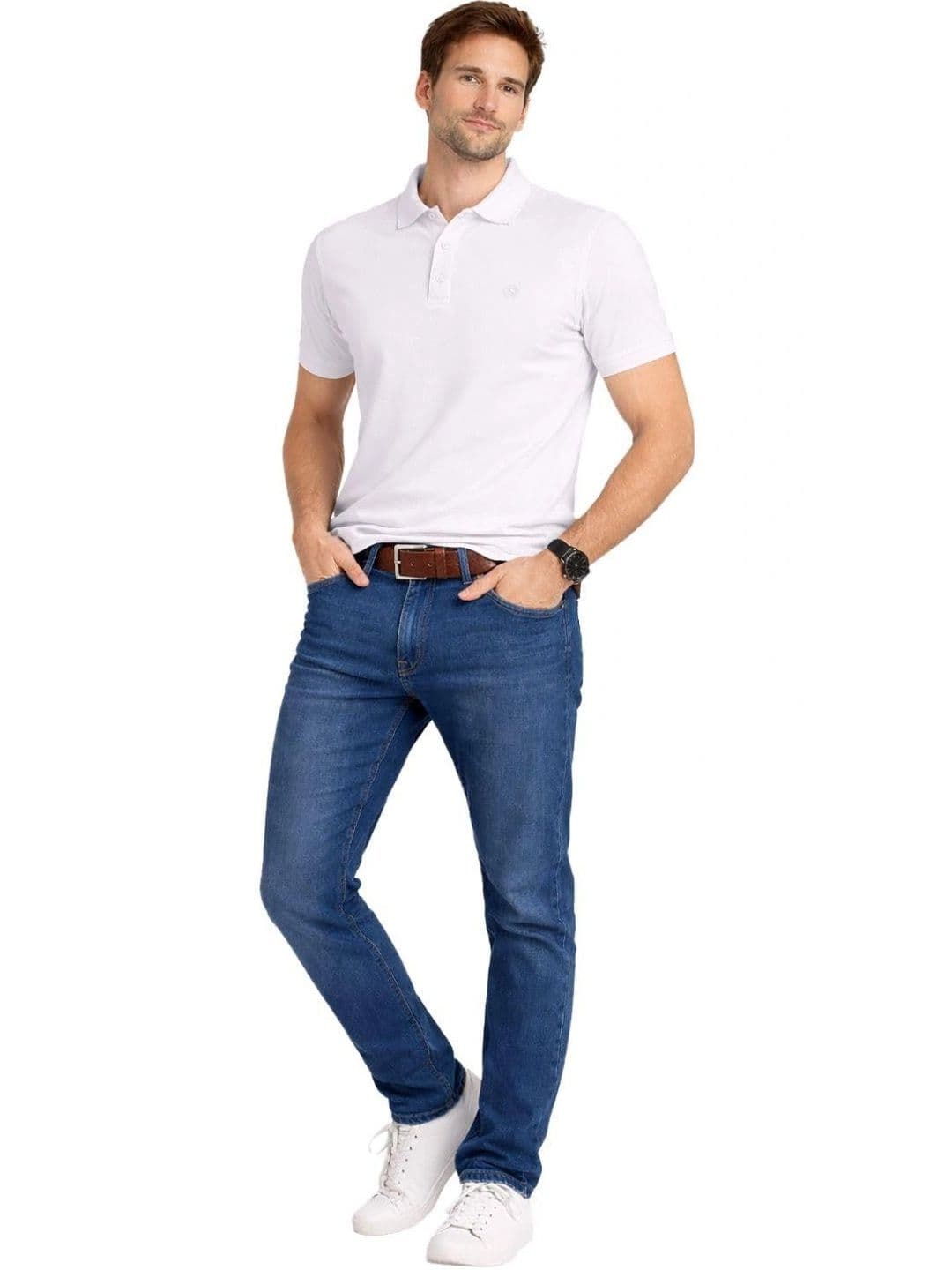 RIVER HILL Men Polo Collar T-shirt - view 1