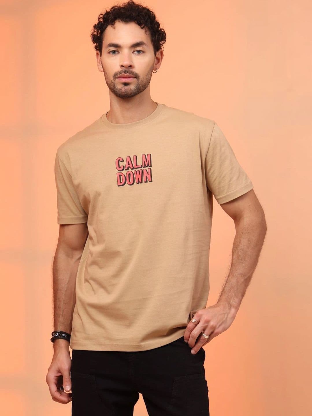HERE&NOW Men Typography Printed T-shirt - view 1