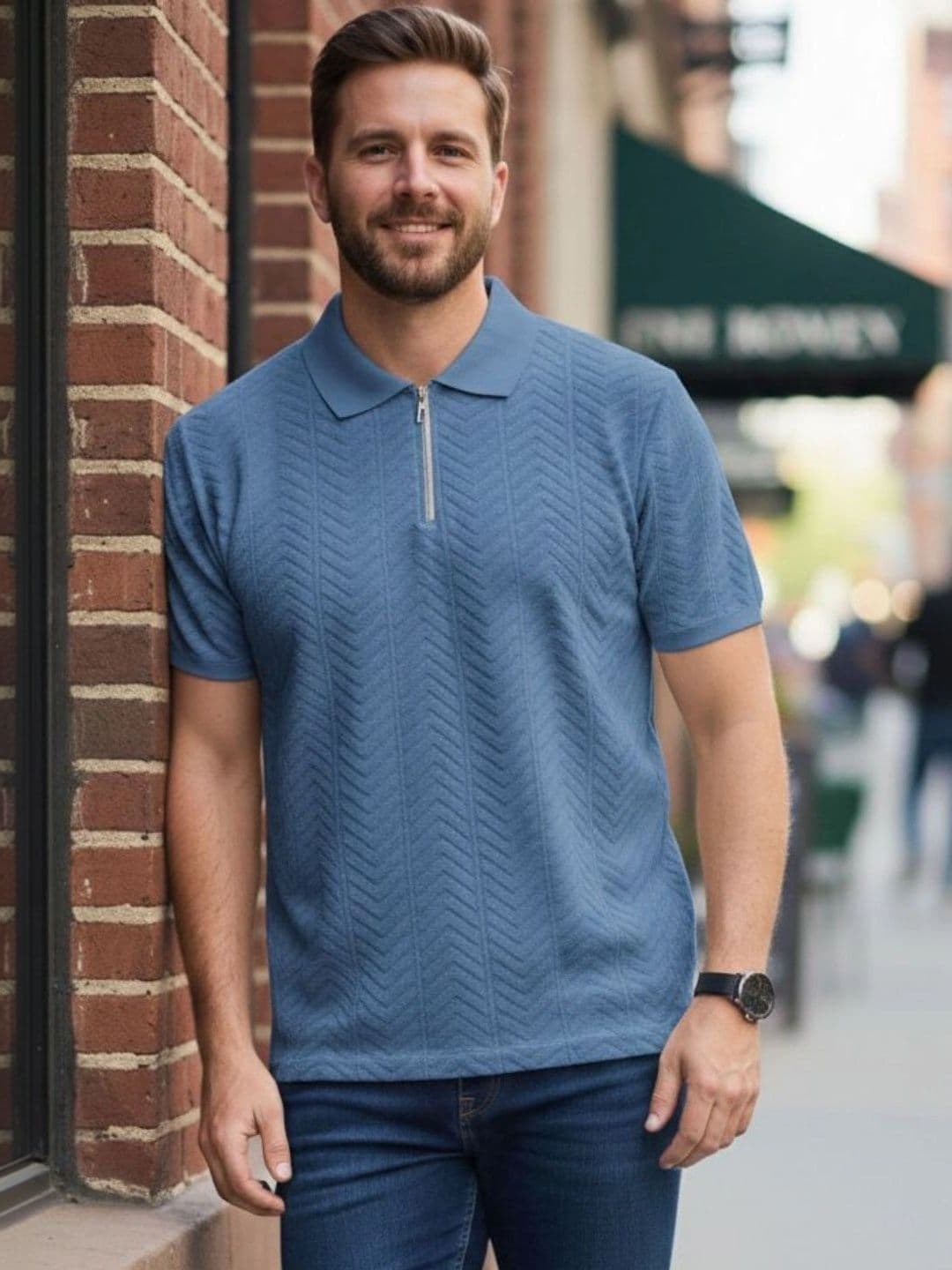 Moda Rapido Men Polo Collar T-shirt - view 1