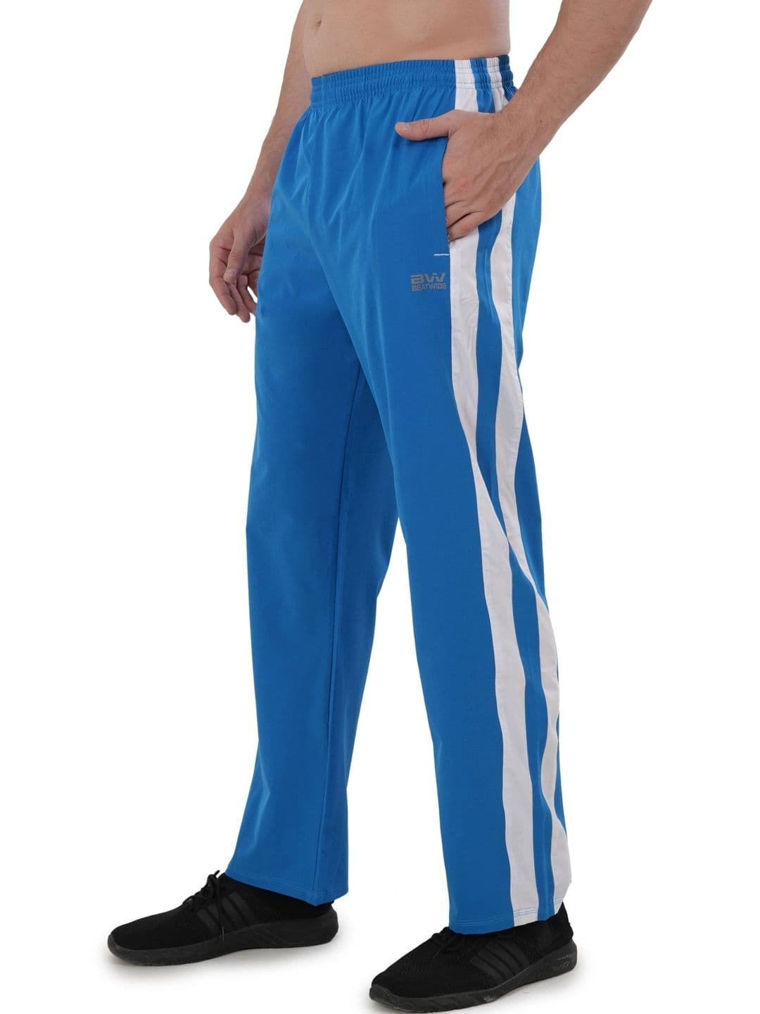 Beatwide Men Relaxed Fit Colourblocked Rapid-Dry Training Track Pants - view 1