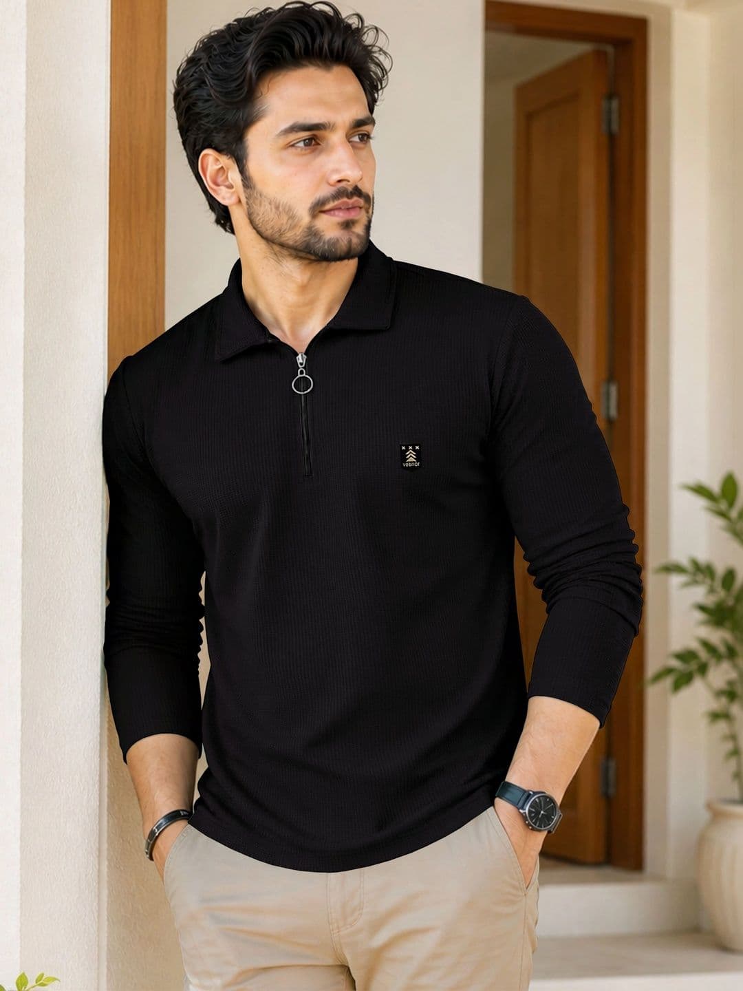 VeBNoR Men Polo Collar T-shirt - view 1