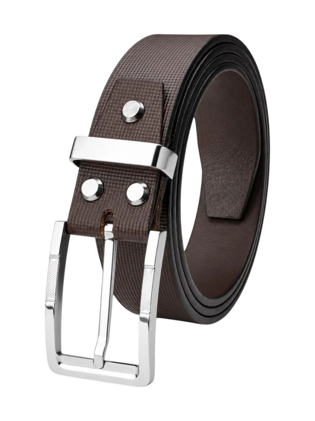 Crabby Hunt Men Leather Reversible Formal Belt - view 1