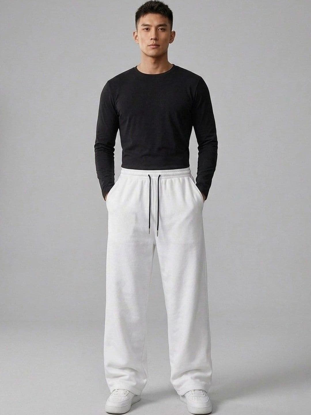 CORNERKICK Men Baggy Training Track Pants - view 1