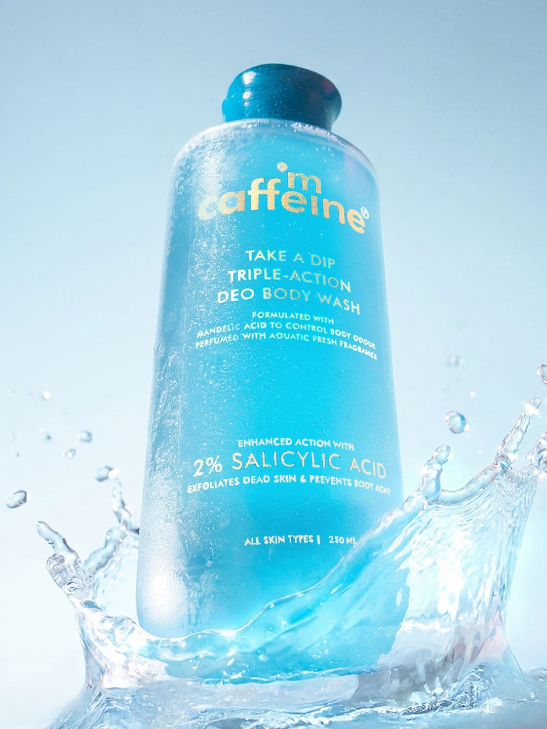 MCaffeine Take A Dip 3-in-1 Perfume Body Wash,-Odour Control- Aqua Fresh-250 ml - view 1