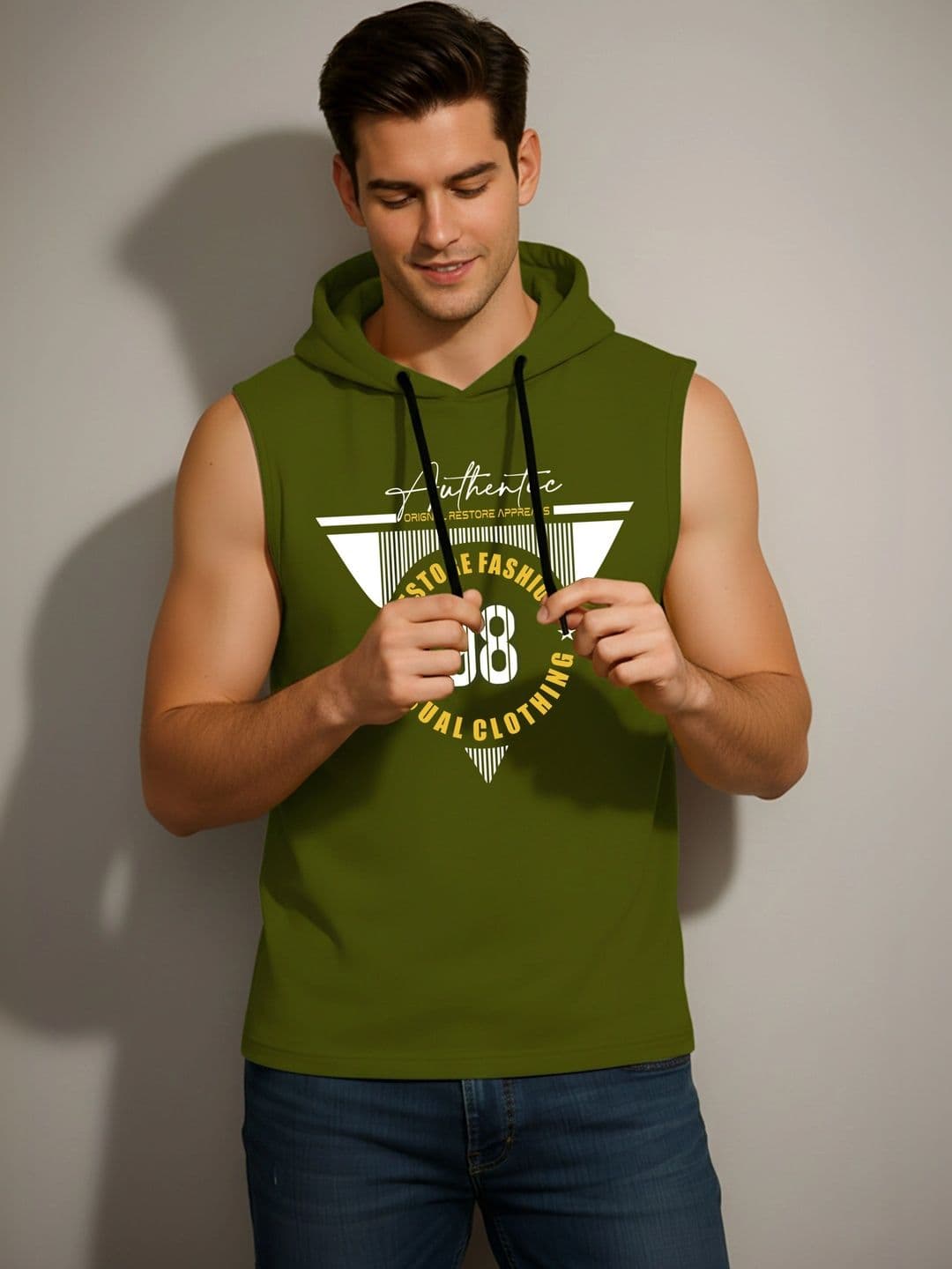 SKY HARBOAR Men Printed Hooded T-shirt - view 1