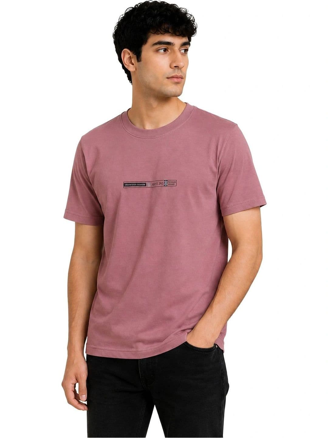 AXYS Men Typography Printed T-shirt - view 1