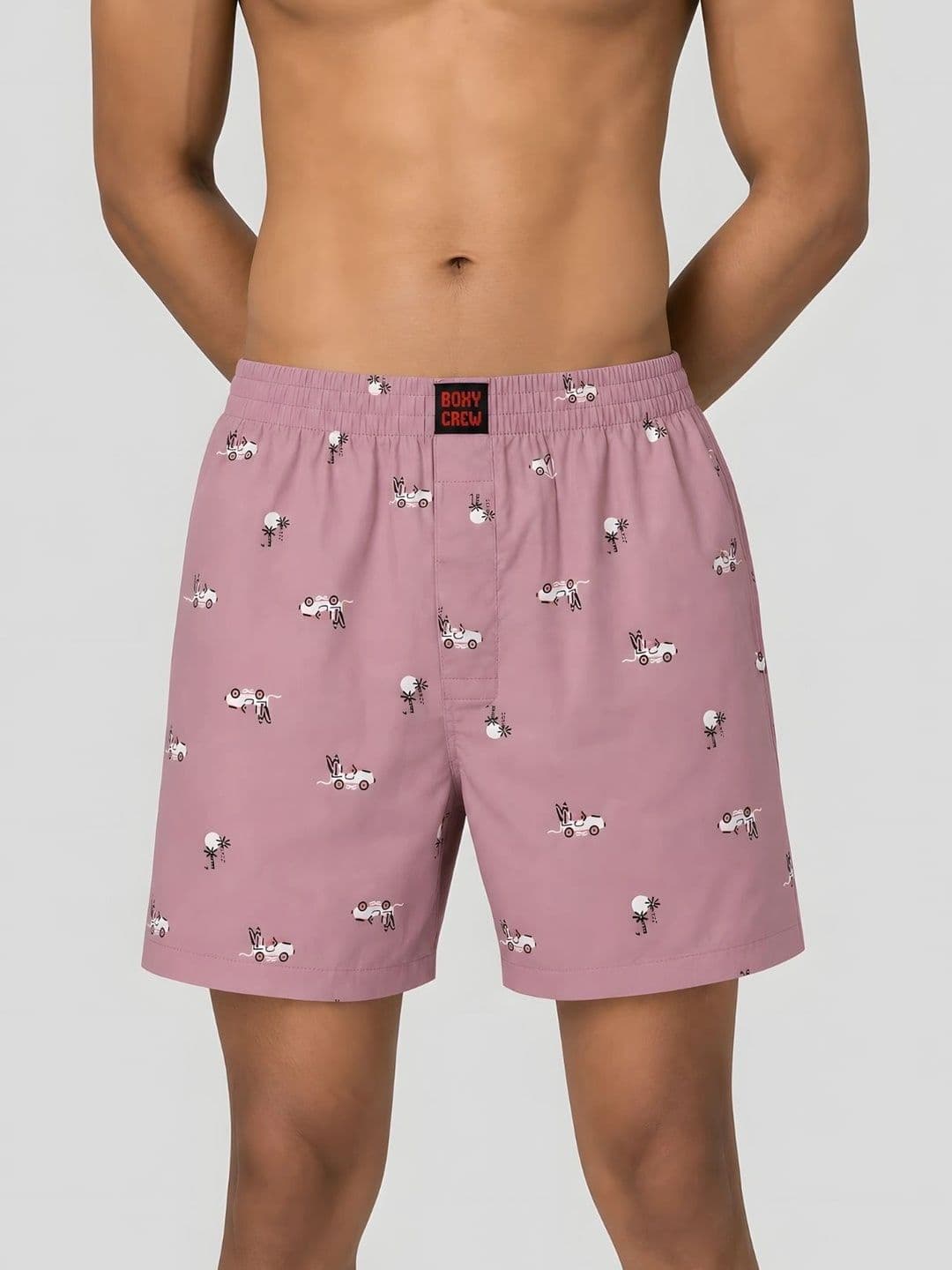 Boxy Crew Printed Pure Cotton Boxers - view 1